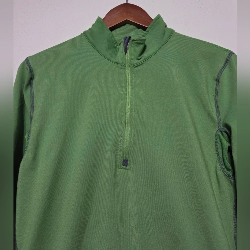 Alo 1/2 Zip Green Active Yogo Pullover Top Women's Size Large - Picture 4 of 9